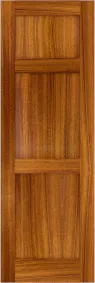 Flat  Panel  Greenwich  Teak  Shutters